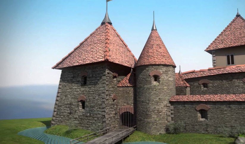 The Ruins of the Fortress, Odorheiu Secuiesc, Romania, Romania